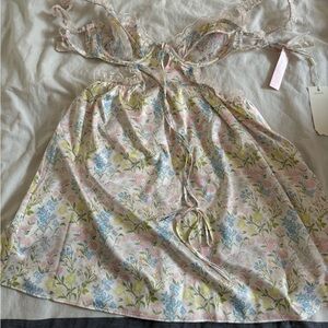 New with tags For Love and Lemons floral dress/lingerie